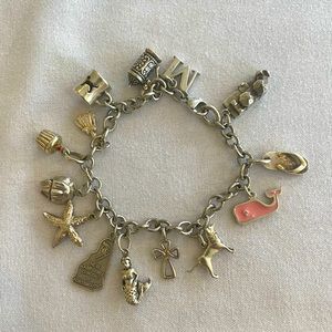 Sterling Silver bracelet with sterling silver charms